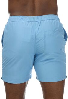 Heren Farah Owen Effen Zwemshort in Blauw - XL