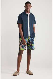 Heren Farah Rodney Overhemd in Navy - S