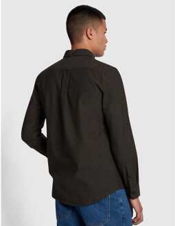 Heren Farah Steen Slim-Fit Overhemd in Groen - L