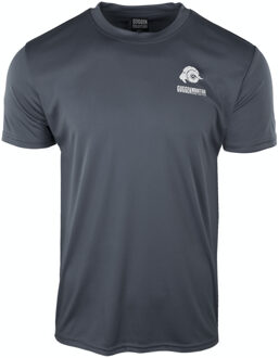Heren Fitness Functioneel T-shirt met Logo Sport Outdoor Grijs - maat