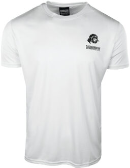 Heren Fitness Functioneel T-shirt met Logo Sport Outdoor Wit - 2XL