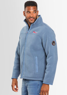 Heren Fleece Jas – Blauw - maat