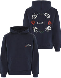 Heren flora hoodie Blauw - L
