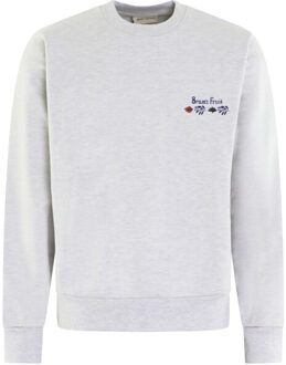 Heren flora sweater Grijs - M