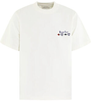 Heren flora t-shirt Wit - M