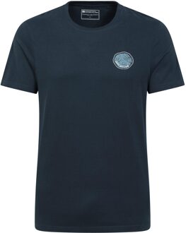Heren Fort William Boomring Biologisch T-shirt (Donkerblauw) - maat M