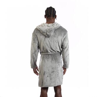 Heren Frazier ochtendjas met lange mouwen (Grijs) - L/XL