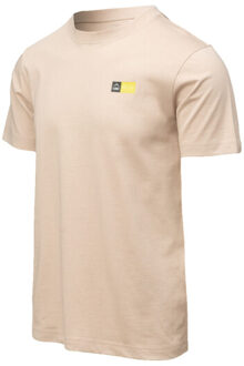 Heren frode t-shirt Taupe - M