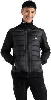 Heren frost gewatteerd hybride jas Zwart - XL