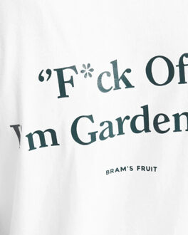 Heren fuck off t-shirt Wit - S