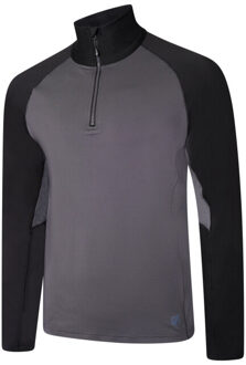 Heren fuser core stretch half zip thermo top Grijs