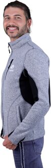 Heren Fusion Fleecejack Wandeljack Grijs - maat 2XL