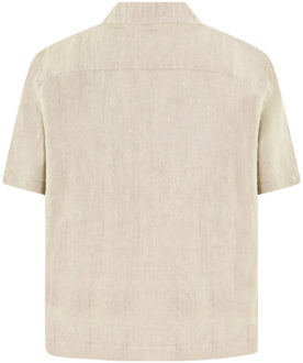 Heren garden hose linen shirt - maat L Beige