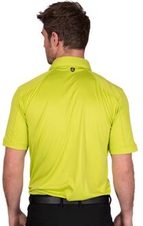 Heren Gestikt Golf Poloshirt (Kalk) Limoengroen - XL