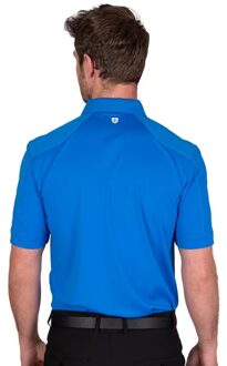 Heren Gestikt Golf Poloshirt (Marine) - maat S Marineblauw
