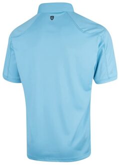 Heren Gestikt Golf Poloshirt (Turquoise) - 3XL