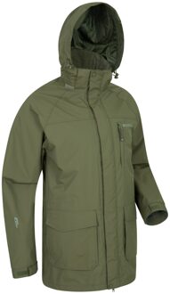 Heren Glacier II Lange Waterdichte Jas (Groen) - maat XS Kaki