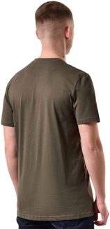 Heren Glimlach T-Shirt (Groen) - maat S