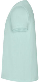 Heren gouden effen t-shirt met korte mouwen Groen - S