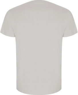 Heren gouden effen t-shirt met korte mouwen - maat S Blauw