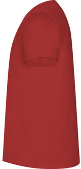 Heren gouden effen t-shirt met korte mouwen - maat XXXL Rood