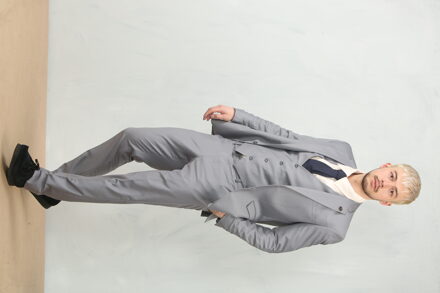 Heren Grijs 3-delig Formeel Klassiek Prom Suit Werkkleding - 42" (Chest) 36" (Waist)