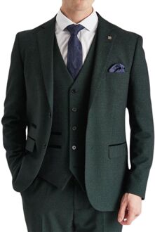 Heren Groen Pak Blazer Prince of Wales Formele Blazer - 36 (Borst)