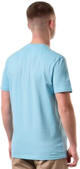 Heren Hanover Grafisch T-shirt (Blauw) - maat