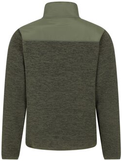 Heren Hayfield Nepbont Gevoerde Volledige Ritssluiting Fleece Top (Khaki Groen) - maat Kaki