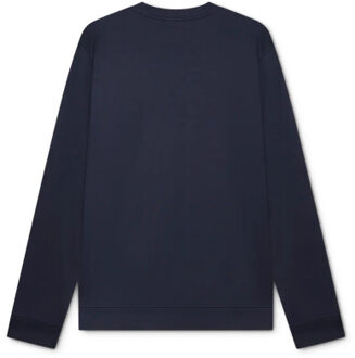 Heren heavy supima sweater Blauw - M