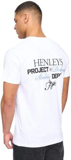 Heren Hentitled Katoenen T-Shirt (Optisch Wit) - L