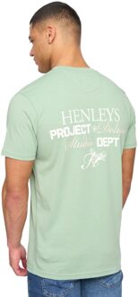 Heren Hentitled Katoenen T-Shirt (Salie Groen)