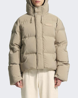 Heren hooded puffer jacket Beige - L