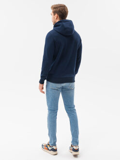 Heren hoodie b979 Blauw - L