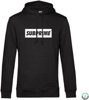 Heren Hoodies Hoodie Block Black - Zwart - Maat 3XL