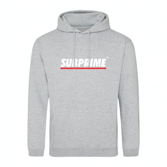 Heren Hoodies Hoodie Stripe Grey - Grijs - Maat XL