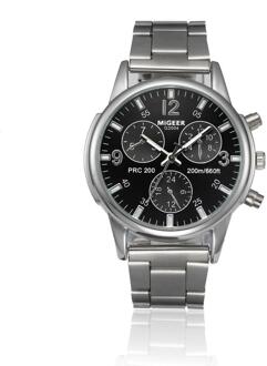 Heren Horloge 1Pc Mode Mannen Kristal Rvs Analoge Quartz Horloge Armband 2018JUL9