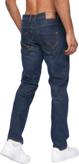 Heren Hydras Straight Leg Jeans (Donkere wasbeurt) Navy/blauw - 32N