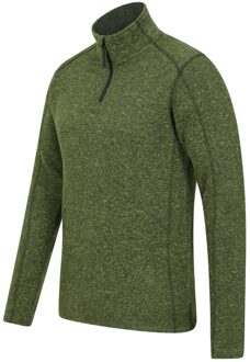 Heren Idris II Half Zip Fleece Top (Donkergroen) - maat 4XL Kaki