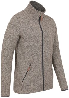 Heren Idris III Full Zip Fleecejack (Beige) - maat