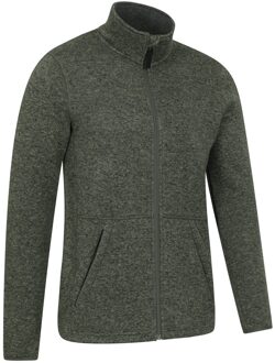 Heren Idris III Full Zip Fleecejack (Groen) - maat