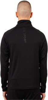 Heren Indicator Zip Funnel Neck Sweatshirt (Zwart)