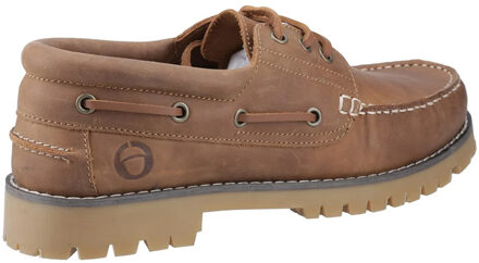 Heren Inglecote Leren Bootsschoenen (Kameel) Camel - EU 44.5 / UK 10