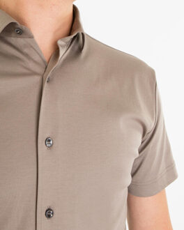 Heren interlock supima shirt - maat XL Grijs