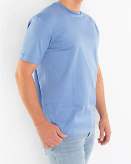Heren interlock supima t-shirt Blauw - M