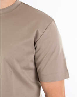 Heren interlock supima t-shirt Grijs - XXL