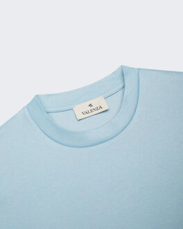 Heren interlock supima t-shirt - maat M Blauw