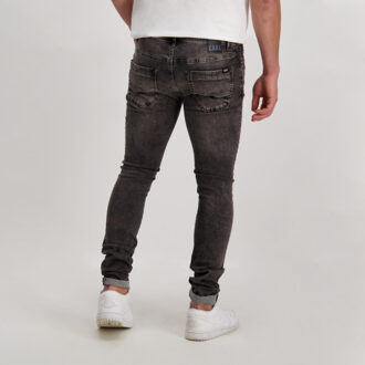 Heren Jeans Dust Super Skinny - Kleur: Black Used - Maat: 27/34