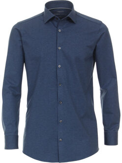 Heren jersey overhemd 1263800 101 blue city - maat 46 (XXL) Blauw