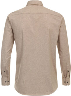 Heren jersey overhemd 1263800 600 - maat 46 (XXL) Beige
